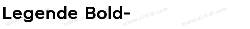 Legende Bold字体转换